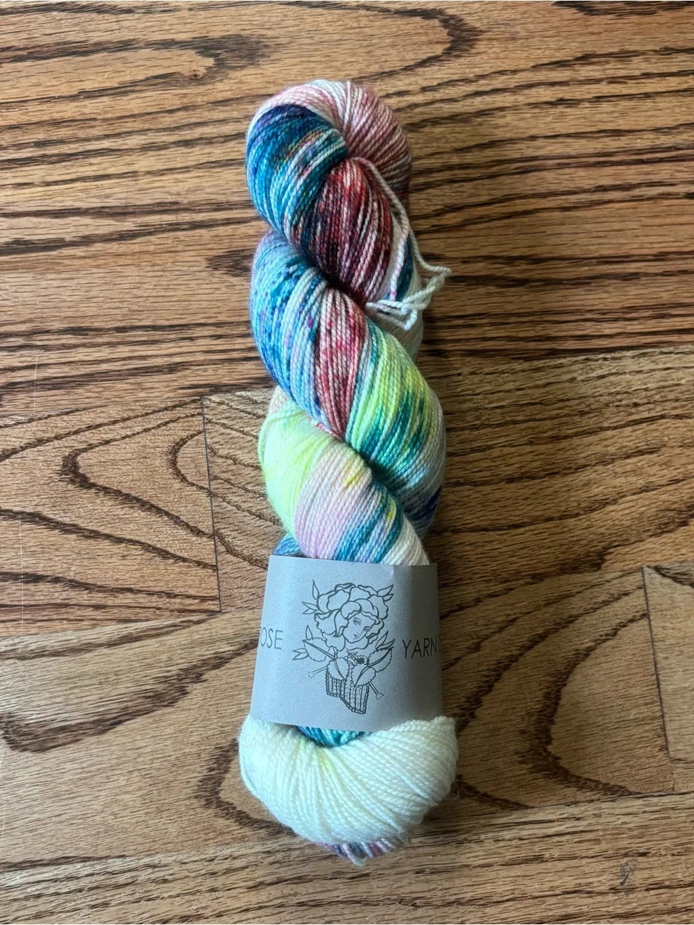 Primrose Yarn Co Ultimate Sock Hand-Dyed Yarn Multicolor Onesies #23 Wool Nylon